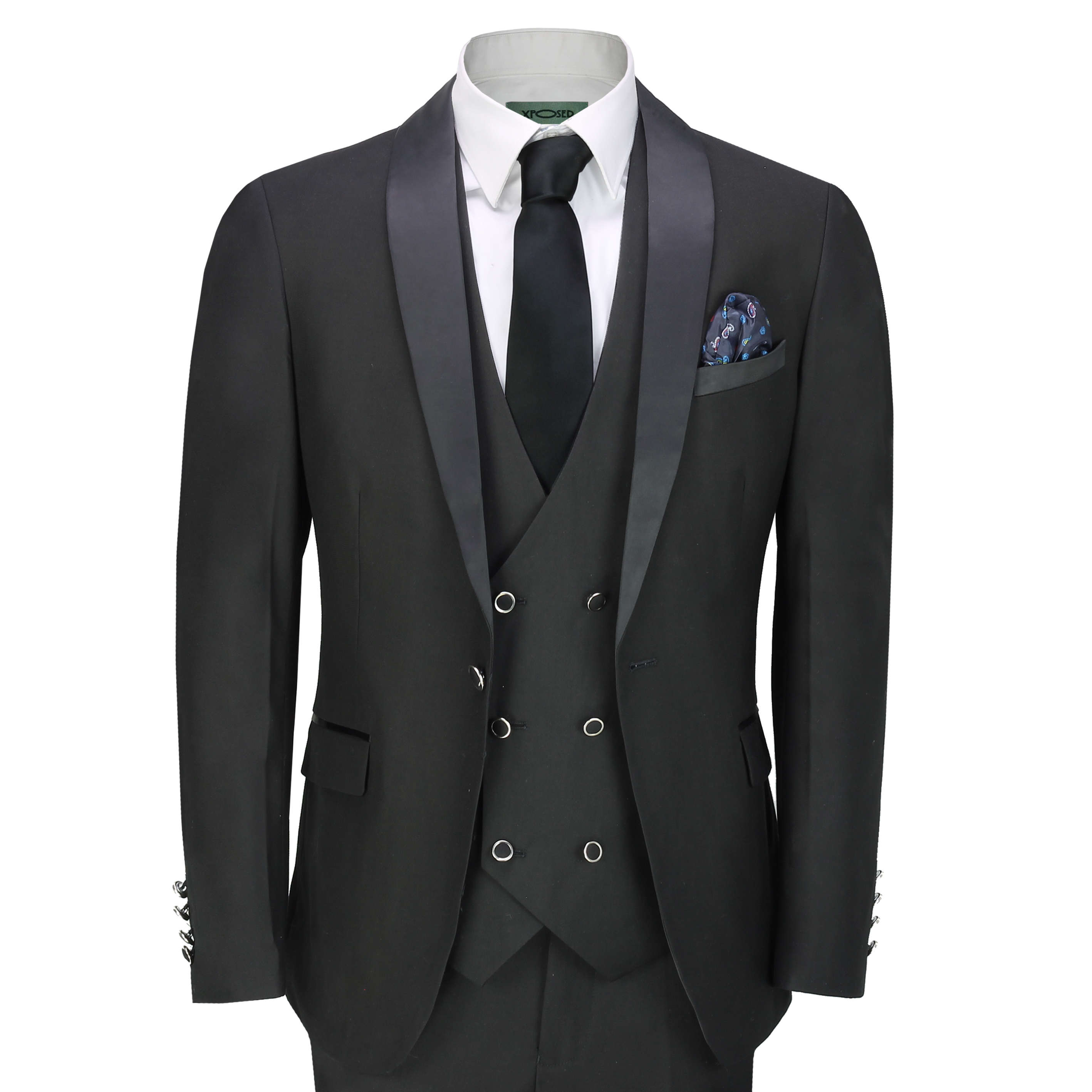 mens black wedding tuxedo